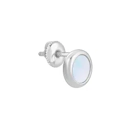 giva Sterling Silver Full Moon Stud Earrings image 3