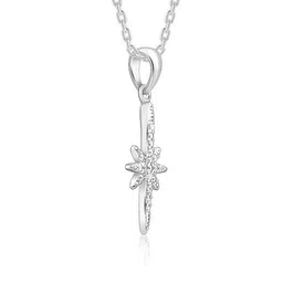 giva Women Sterling Silver Star Pendant with Chain image 3