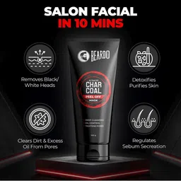 beardo Peel Off Face Mask Activated Charcoal image 3