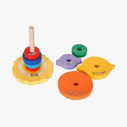 shooting star Wooden Planet Stacker image 3