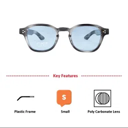 vision express Men UV-Protected Oval Sunglasses-VX SG 21912 AF image 5