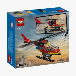 lego City Fire Rescue Helicopter Building Set image 3