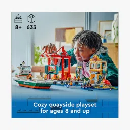 lego City Seaside Harbor with Cargo Ship Toy image 3