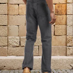 Shein Full Length Fixed Waist Light Wash Jeans image 3