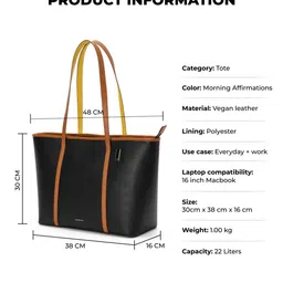 mokobara Women Logo Embossed Tote Bag with Double Handle image 3