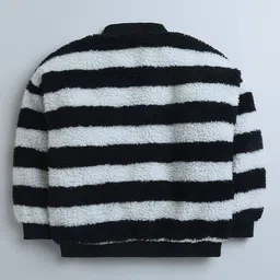 hopscotch Boys Regular Fit Stripes Sweatshirt image 3