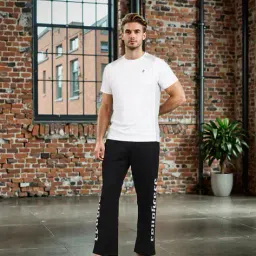 Shein Activewear Ankle Length Typographic Print Track Pants image 3