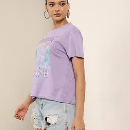 Shein Drop-Shoulder Typographic Print Tshirt image 3