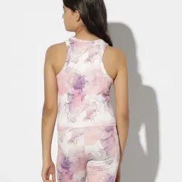 outryt by azorte Girls Printed Regular Fit Round-Neck T-Shirt image 3