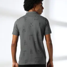 teamspirit Men Printed Regular Fit Polo T-Shirt image 3