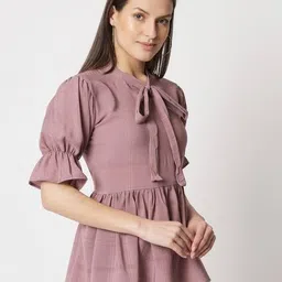 zeelpin Embellished Top with Tie-Up image 3