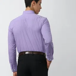 peter england Men Regular Fit Shirt with Patch Pocket image 3