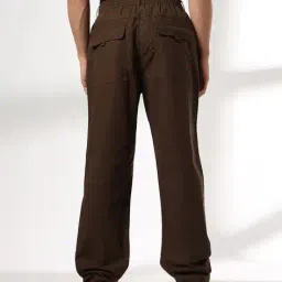 dnmx Men Flat-Front Parachute Trousers image 3