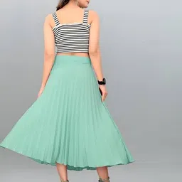 zwerlon x ag Women A-Line Skirt with Elasticated Waistband image 3