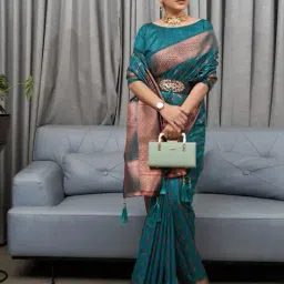 nyrika Women Banarasi Silk Traditional Saree image 3