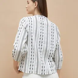 fame forever by lifestyle Women Embroidered Regular Fit Top image 3