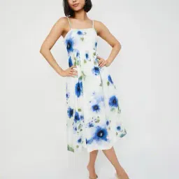 max Women Floral Print A-line Midi Dress image 3