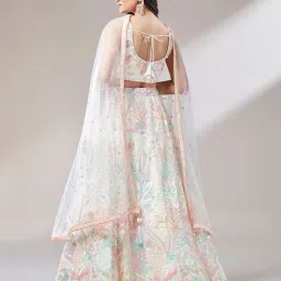 zeel clothing Embroidered Lehenga Choli Set with Dupatta image 3