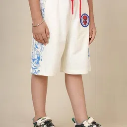 kidsville Graphic Regular Fit Shorts with Insert Pockets image 3