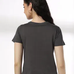 dnmx Women Mickey Mouse Print Regular Fit Crew-Neck T-Shirt image 3