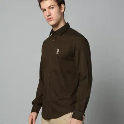 u.s. polo assn. Men Logo Print Regular Fit Shirt image 3