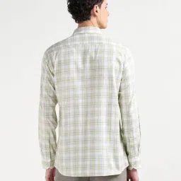 arrow Men Checked Slim Fit Shirt with Patch Pocket image 3