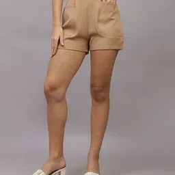 Shein High Waist Pleated Mini Shorts with Pockets-picture-48