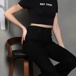 Shein Short Sleeves Typographic Chest Print Fitted Crop Tshirt-picture-13