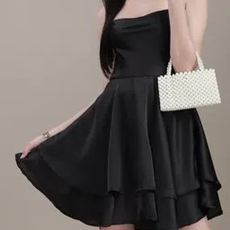 Shein Spaghetti Strap Layered Mini Fit and Flare Dress-image-25