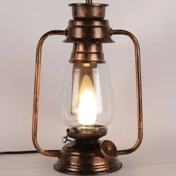 devansh Glass Lantern Table Lamp image 4