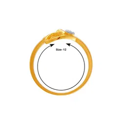 p.c. chandra jewellers Floral-Design Yellow Gold Ring image 4