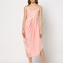 svrnaa by azorte Embellished with Unni Work Flared Dresses image 4