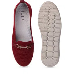 elle Women Round-Toe Slip-On Shoes with Metal Accent image 4