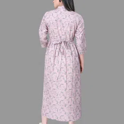 easy mom Women Block Print Fit and Flare Dress image 4