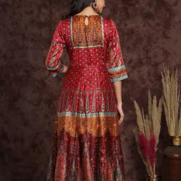 juniper Floral Print Flared Gown image 4