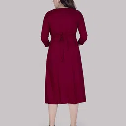 mamma's maternity Embroidered A-Line Dress image 4