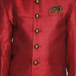 vastramay Embellished Sherwani & Dhoti Set image 4