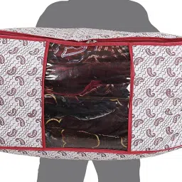 kuber industries Set of 6 Paisley Print Blanket Storage Organizers image 4