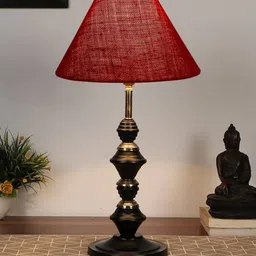 devansh Jute Table Lamp with Iron Base image 4