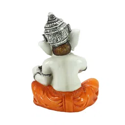 ecraftindia Lord Ganesha Worshipping Lord Shiv Pooja Decorative Spiritual Showpiece image 4