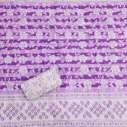 svaraa Women Embroidered 3-Piece Unstitch Dress Material image 4