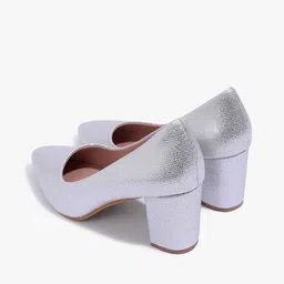 carlton london Women Embellished Regular Fit Heeled Shoes with Round Toes Shaped image 4