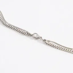 the bear house Men Silver Plated Long Chain image 4