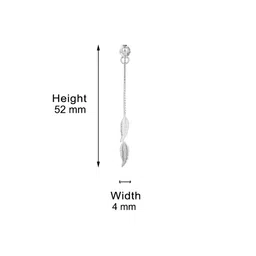 carlton london 925 Sterling Silver Rhodium Plated Drop Earrings S120855E/1 image 4