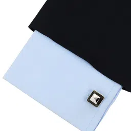 peluche Rhodium-Plated Enamelled Cufflinks image 4