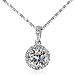 designs & you Silver-Plated Crystal-Studded Pendant image 4