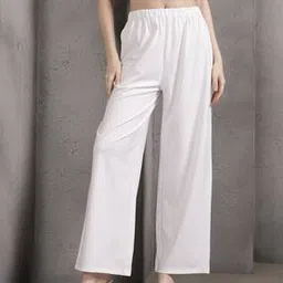 Shein Full Length Elasticated Waist Flared Fit Pants-image-32
