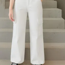 adbucks Girls High Rise Straight Jeans image 1