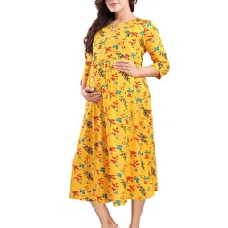 mamma's maternity Indian A-line Dress image 4