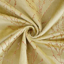 cortina eyelet curtain Set of 2 Leaf Printed Window Curtains image 4